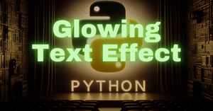 python glowing text effect